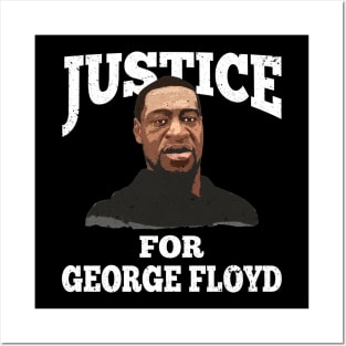Justice for George Floyd I cant breathe black lives matter Posters and Art
